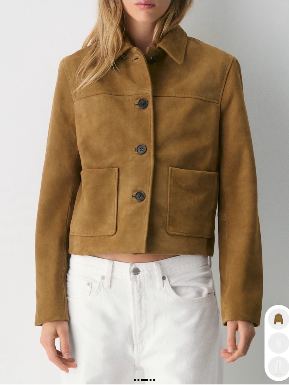 Aritzia Tori Genuine Suede Jacket in Cortado, size XS NWOT - Never worn